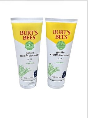 Burt's Bees Sensitive 
Gentle Cream Cleanser Aloe - White & Yellow